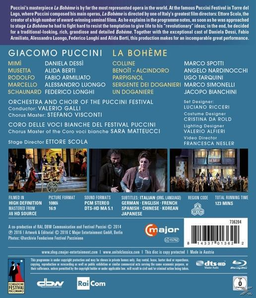 VARIOUS, Orchestra - Del Puccini - Boheme (Blu-ray) La Festival