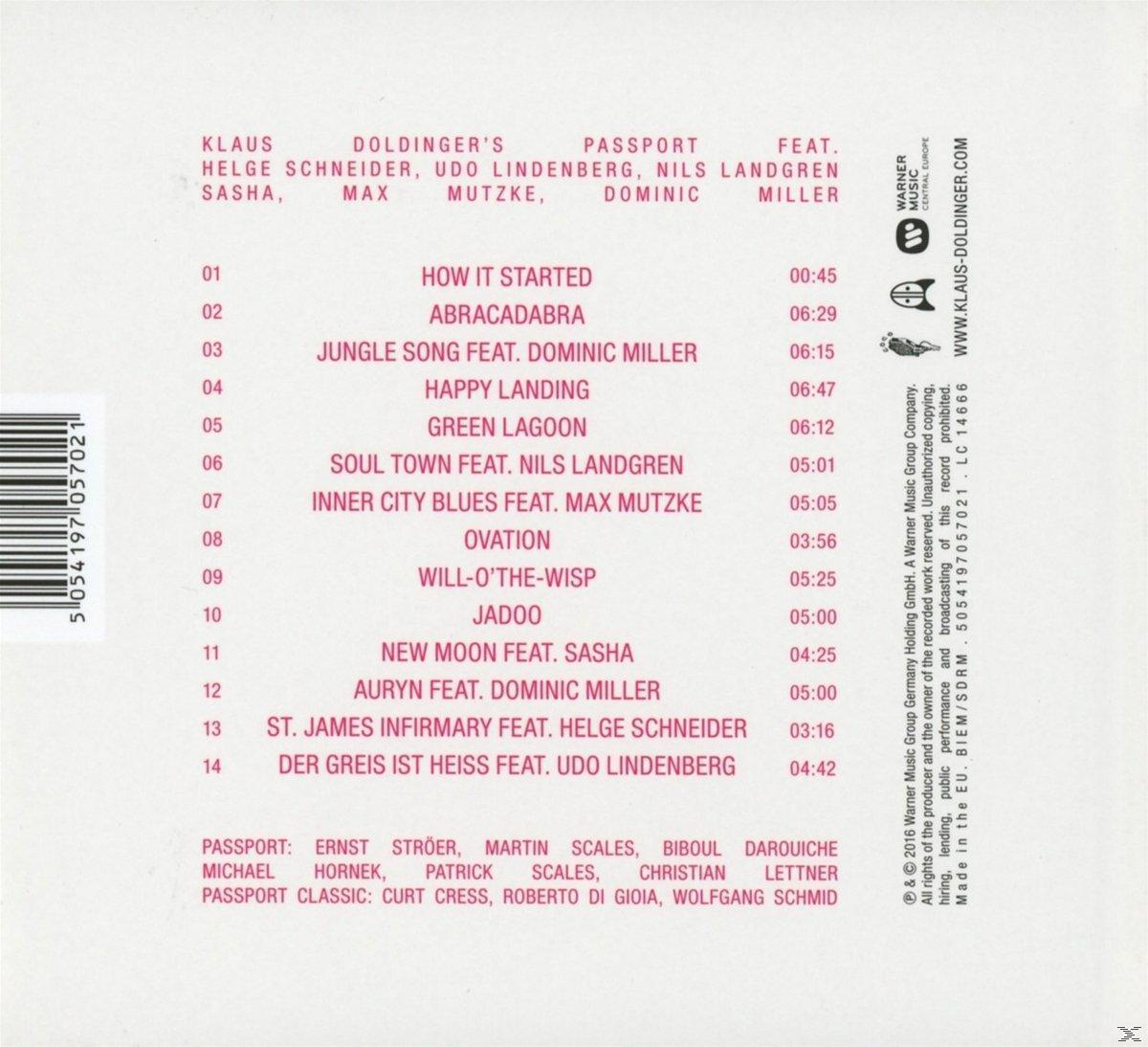 CD-Cover mit Titelliste, mit Klaus Doldinger und anderen Künstlern.