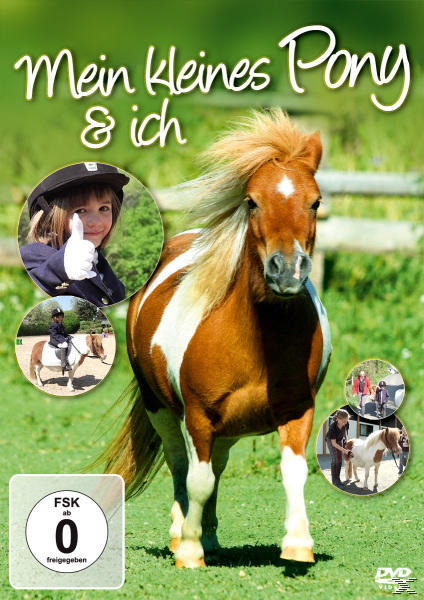 DVD-Cover von 'Mein kleines Pony & ich', mit einem Pony und einem Mädchen, das Daumen hoch zeigt.