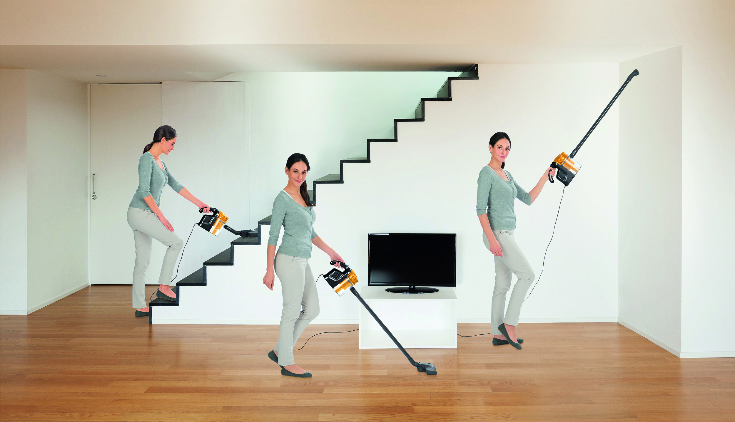 CLEANMAXX 6439 Zyklon Multi-Sensation GW906-S60 Akkusauger ohne Stiel Handstaubsauger, maximale Leistung: 600 Watt
