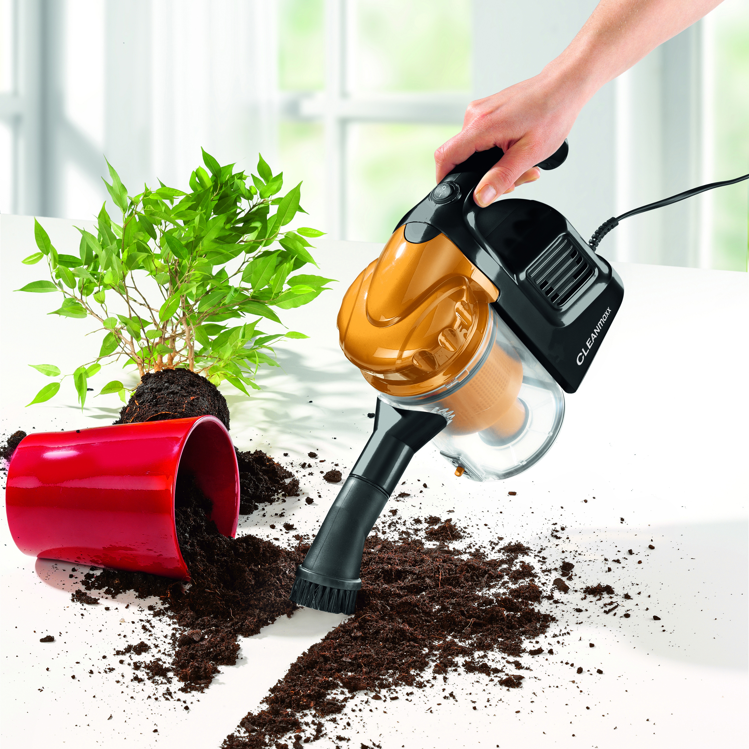 CLEANMAXX 6439 Zyklon Multi-Sensation GW906-S60 Akkusauger ohne Stiel Handstaubsauger, maximale Leistung: 600 Watt
