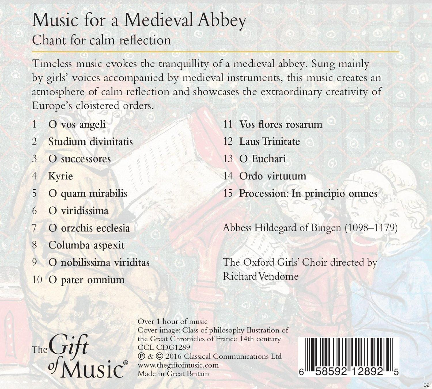 Text über mittelalterliche Musik. Ein Buchcover mit Text über die Musik. Schwarze, weiße und grüne Farben.