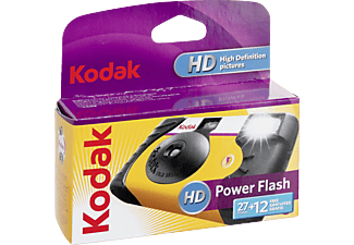 KODAK POWER FLASH 27+12 - Einwegkamera Schwarz, gelb