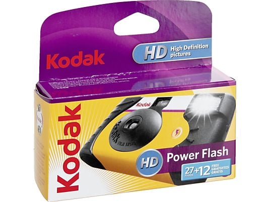KODAK Power Flash - Camera á usage unique - 35 mm - Appareil photo jetable Jaune, noir