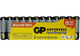 GP GP15PL-SC 12'li AA Çinko Karbon Kalem Pil