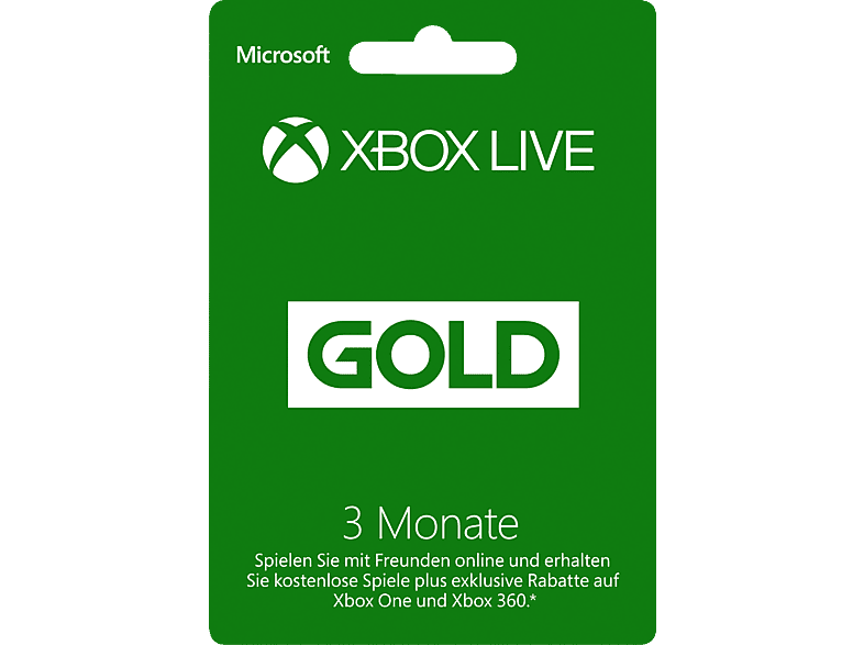 Xbox live gold 3 monate media markt