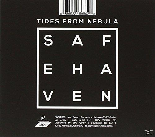 CD-Cover mit Text in einem Quadrat. Schwarzer Hintergrund. Weiße Buchstaben. Produktdetails.