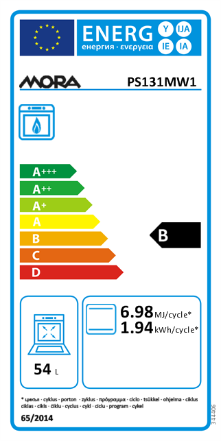 MORA PS 131 MW1 gáztűzhely