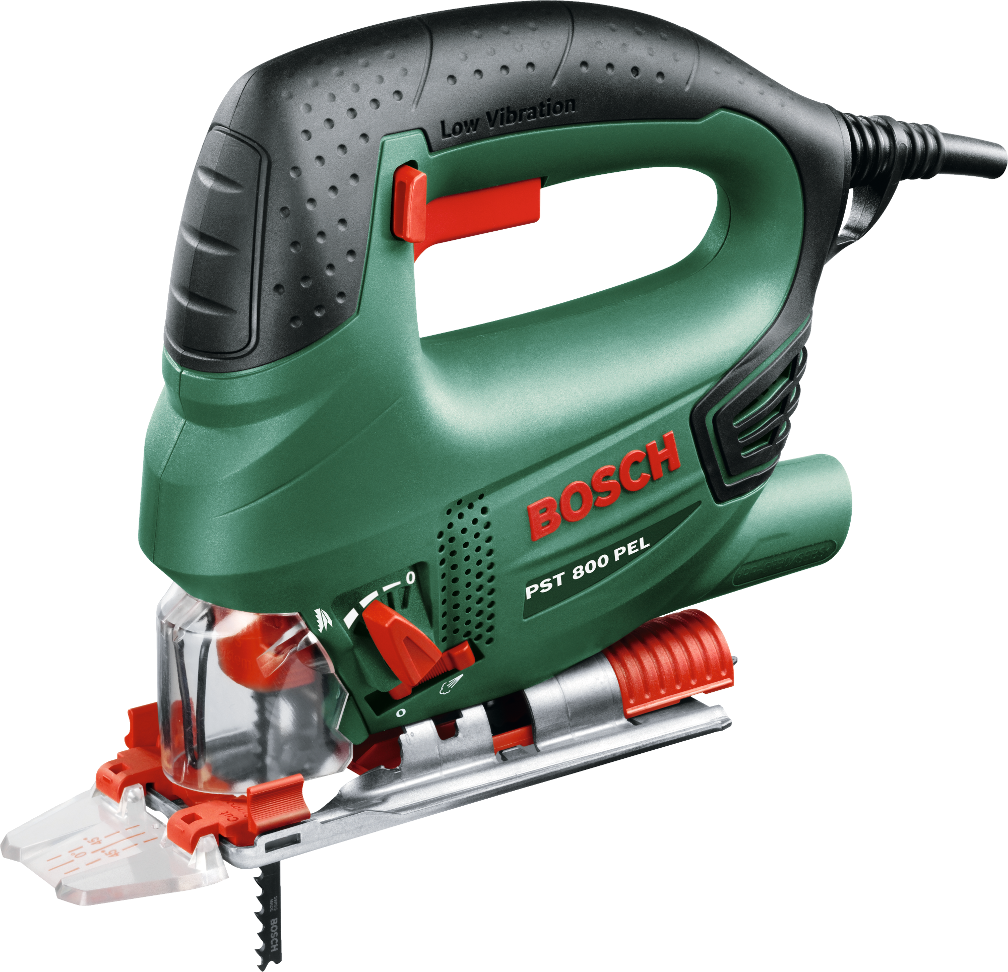 BOSCH PST 800 PEL Szúrófűrész és 10 részes fűrészlap készlet kofferben (06033A0101)