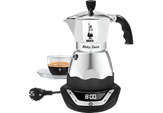 BIALETTI 2603C Easy Timer 6 - Espressokocher (Silber)