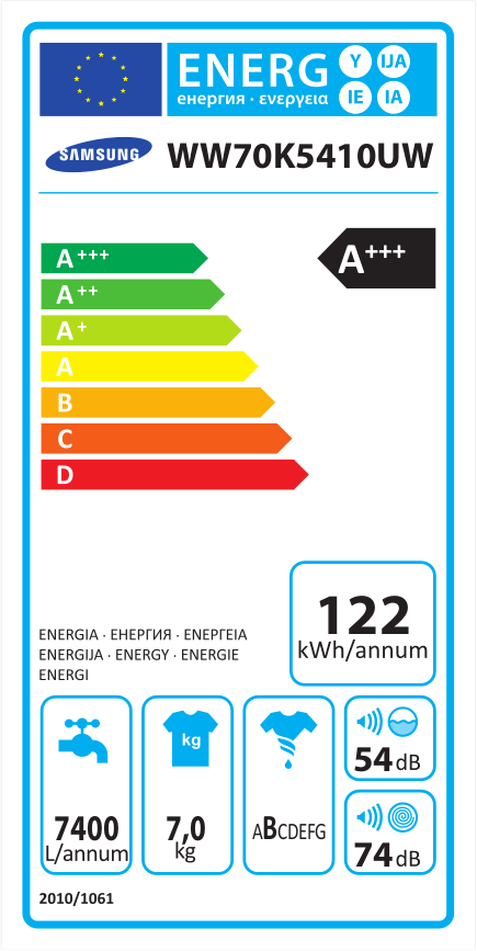 SAMSUNG WW 70 K 5410 UW / LE AddWash mosógép