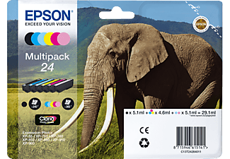 EPSON T242840 MULTIPACK - Tintenpatrone (Schwarz/Cyan/Light-Cyan/Yellow/Magenta/Light-Magenta)