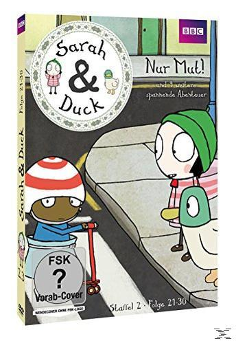 DVD-Cover: Zeichentrickfiguren, ein Mädchen und eine Ente. Text auf Englisch und Deutsch.