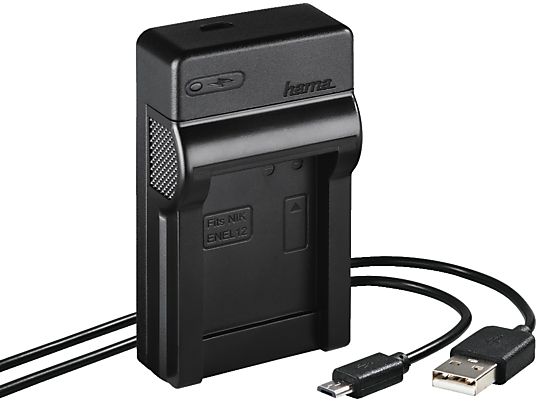 HAMA 81391 TRAVEL CHARGER (NIK EN-EL12) - Ladegerät (Schwarz)