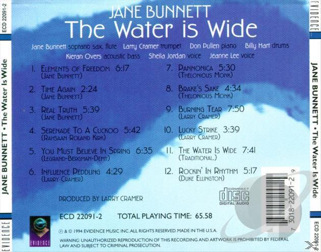 - Water - Is Bunnett Wide (CD) Jane