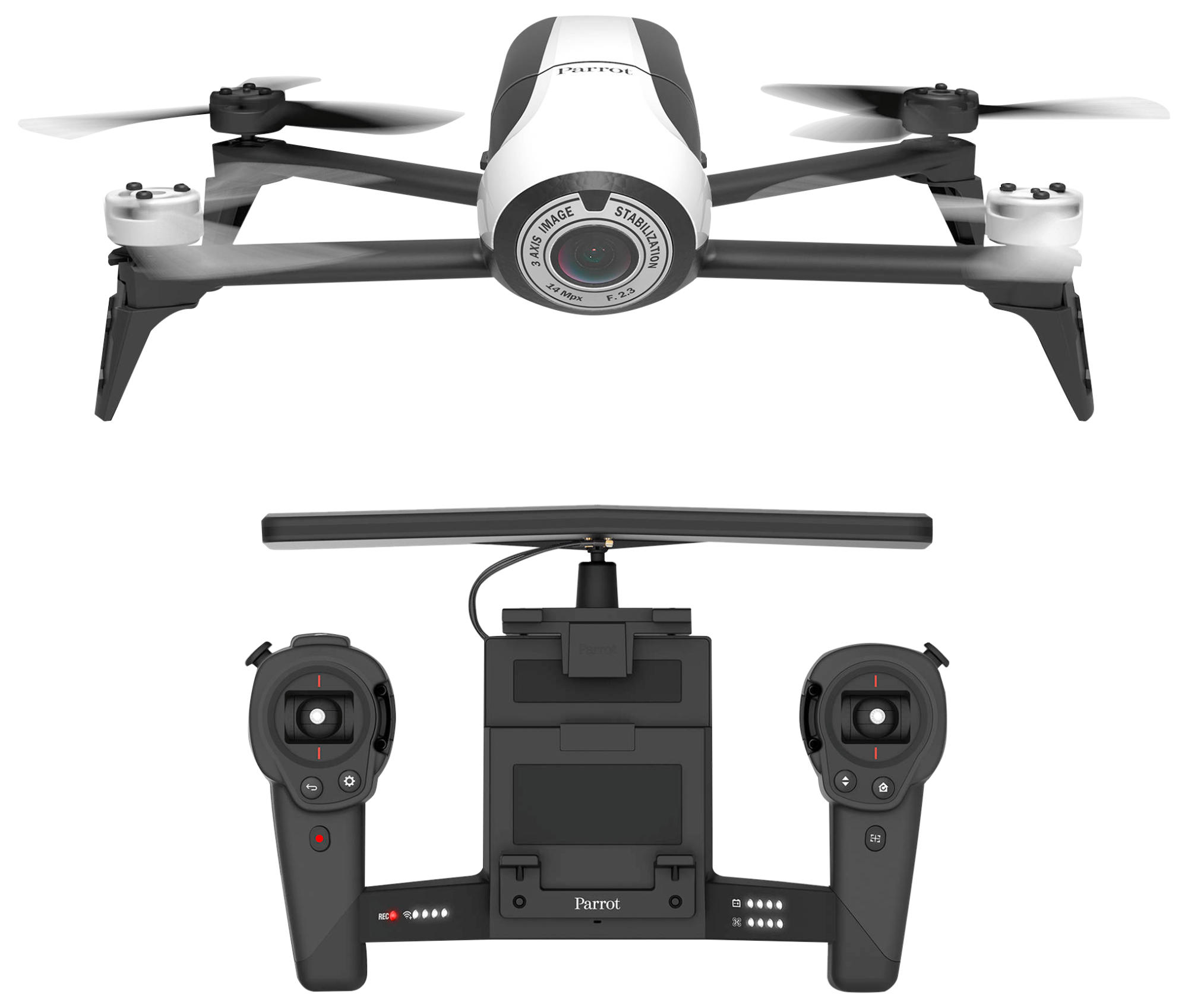 Dron - Parrot, Bebop 2 + Skycontroller, Wifi