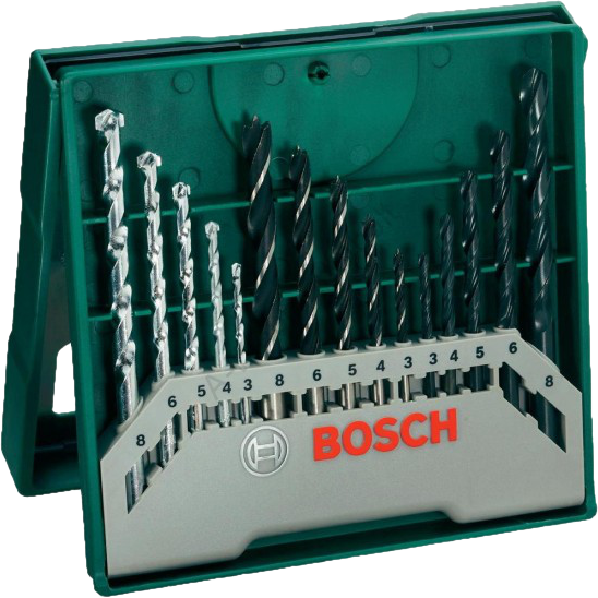 BOSCH Mini X-Line vegyes fúrókészlet, 15 részes (2607019675)