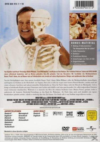 DVD-Cover mit Robin Williams, der ein Skelett hält.