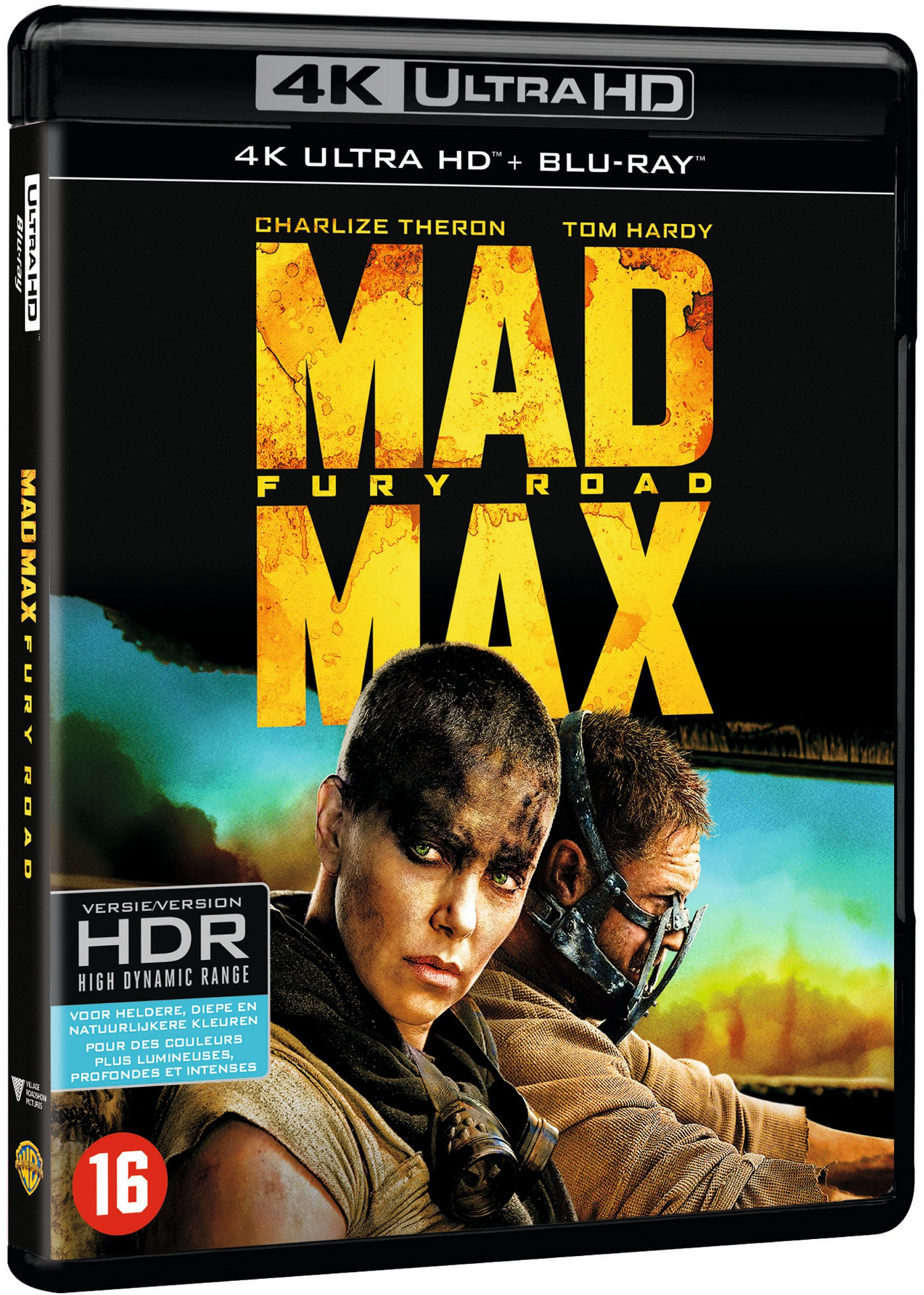 DVD-hoes met Charlize Theron en Tom Hardy in een actiefilm.