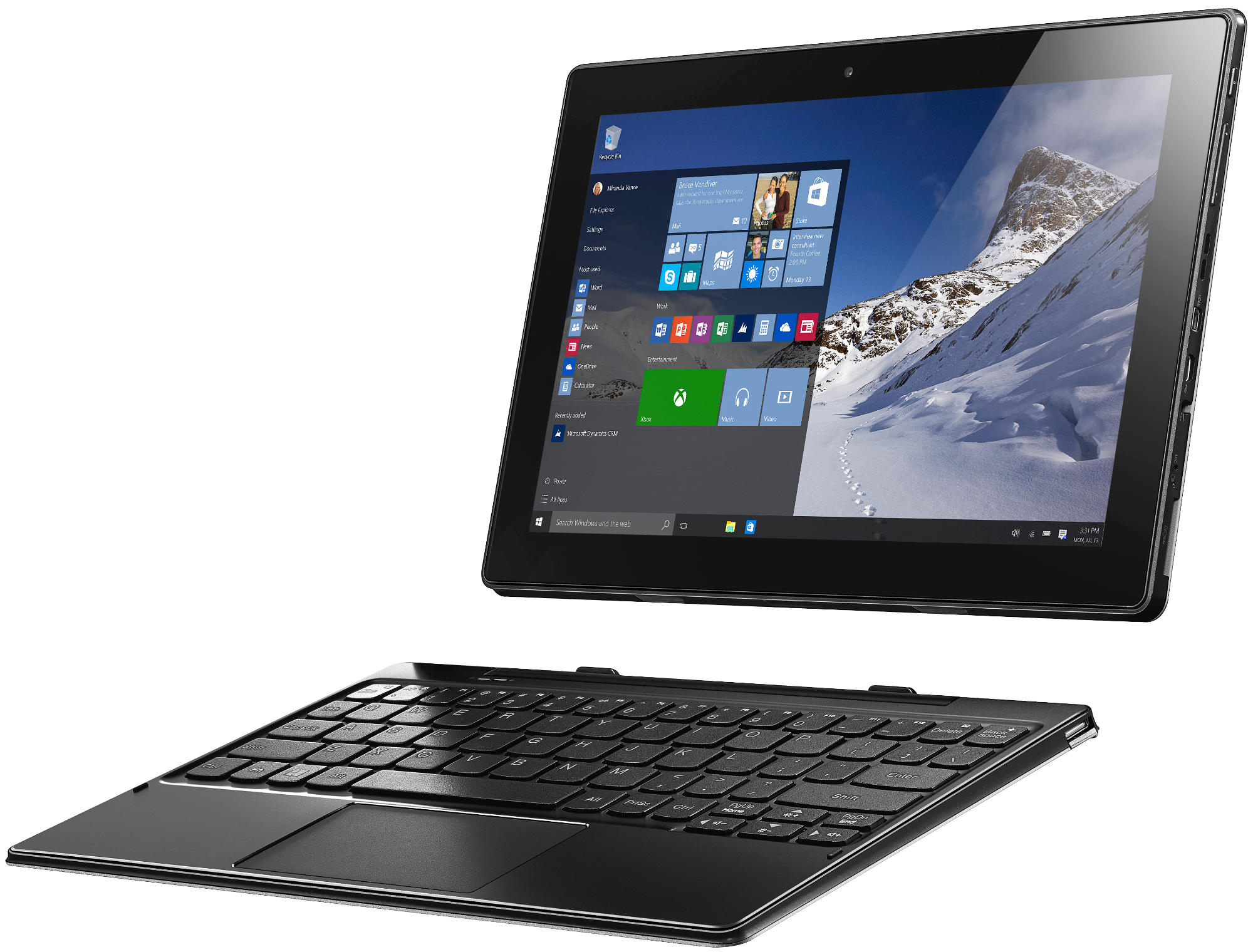 LENOVO Convertible Miix 310 (80SG0019GE) - (Ausstellungsstück) Convertible, 10,1 Zoll Touchscreen, Intel® Atom™ x5-Z8350 Prozessor
(2M Cache, bis zu 1.92 GHz), 4 GB, 64 GB eMMC