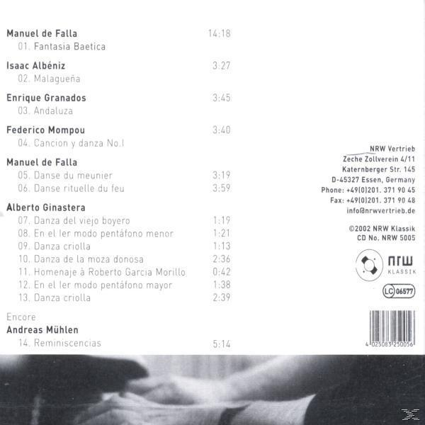 Andreas Mühlen - EL PIANO ESPANOL,ALTE VERSION  - (CD)