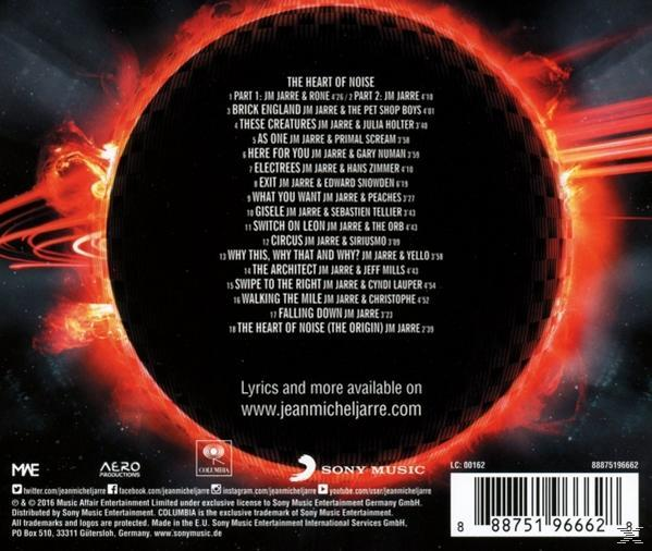 CD-Cover mit rotem und schwarzem kreisförmigem Design. Textdetails Songtitel und Künstler.