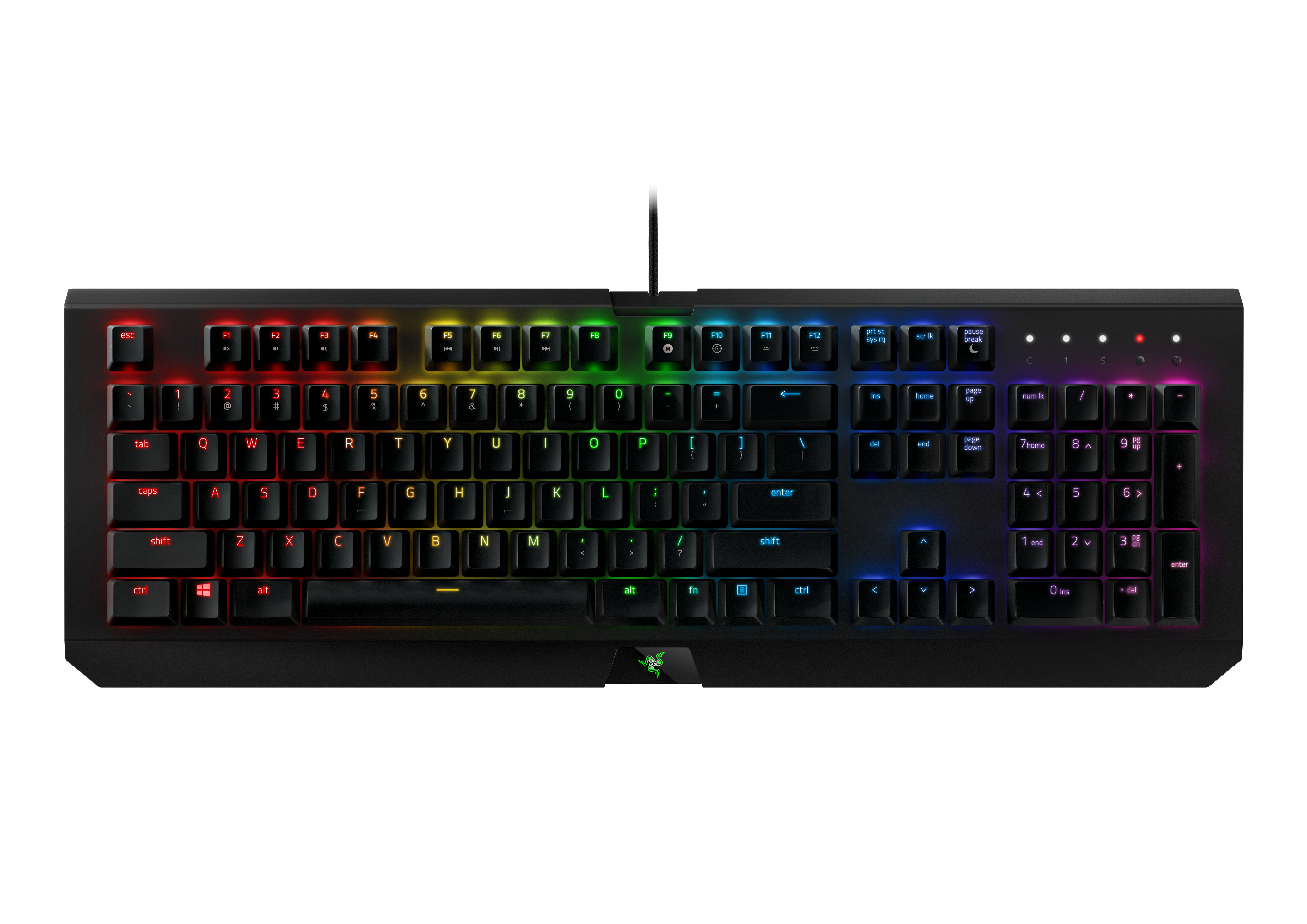 RAZER BlackWidow X Chroma, Gaming Tastatur, Mechanisch, Razer Green, Schwarz