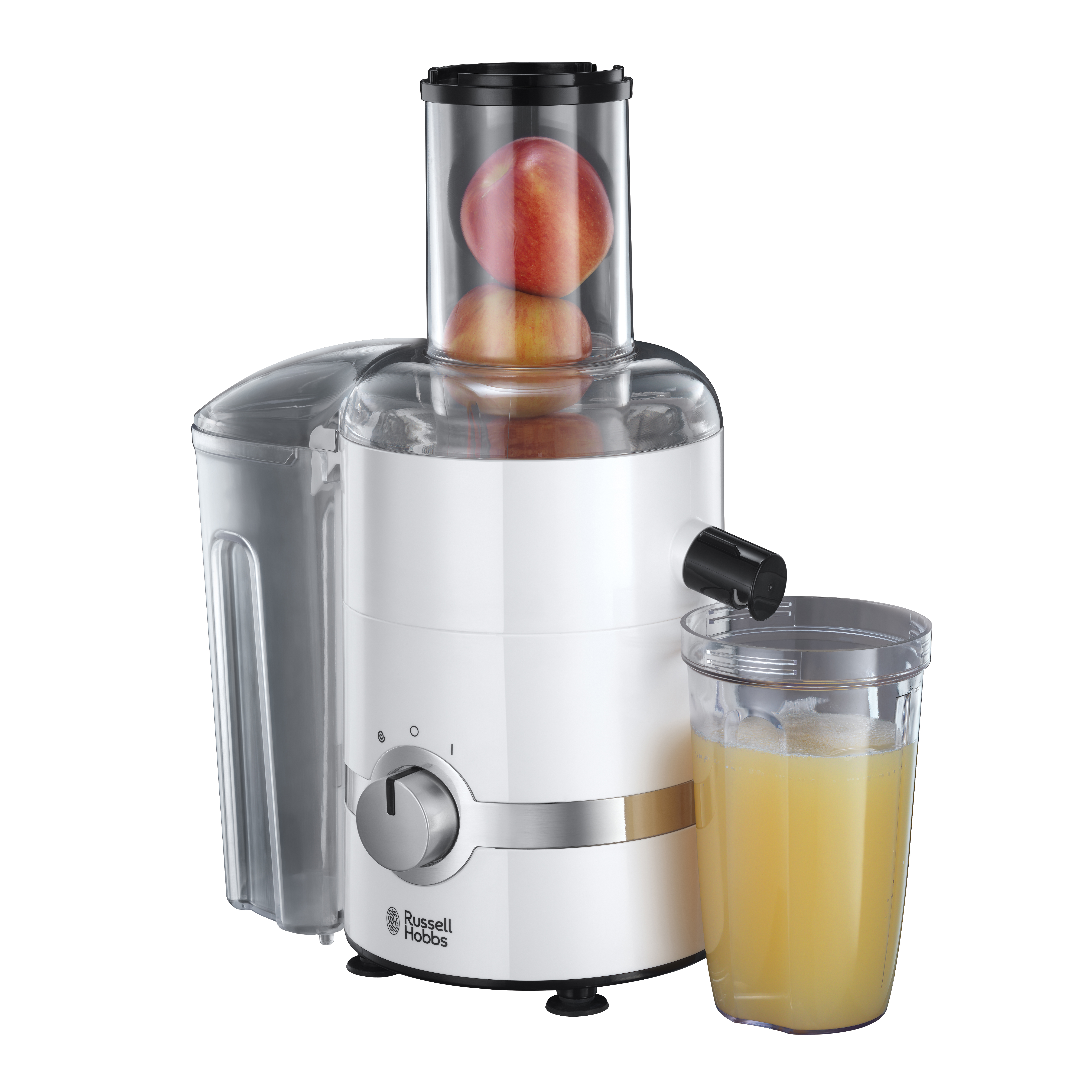 RUSSELL HOBBS 22700-56 Entsafter 800 Watt, Weiß/Chrom