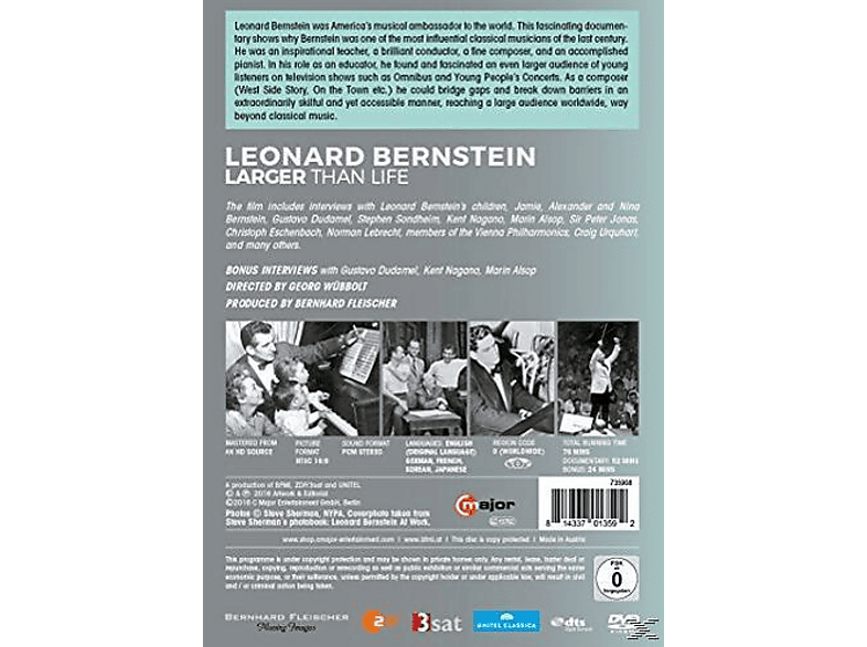 Thumbnail - Leonard Bernstein - Larger than Life (DVD)