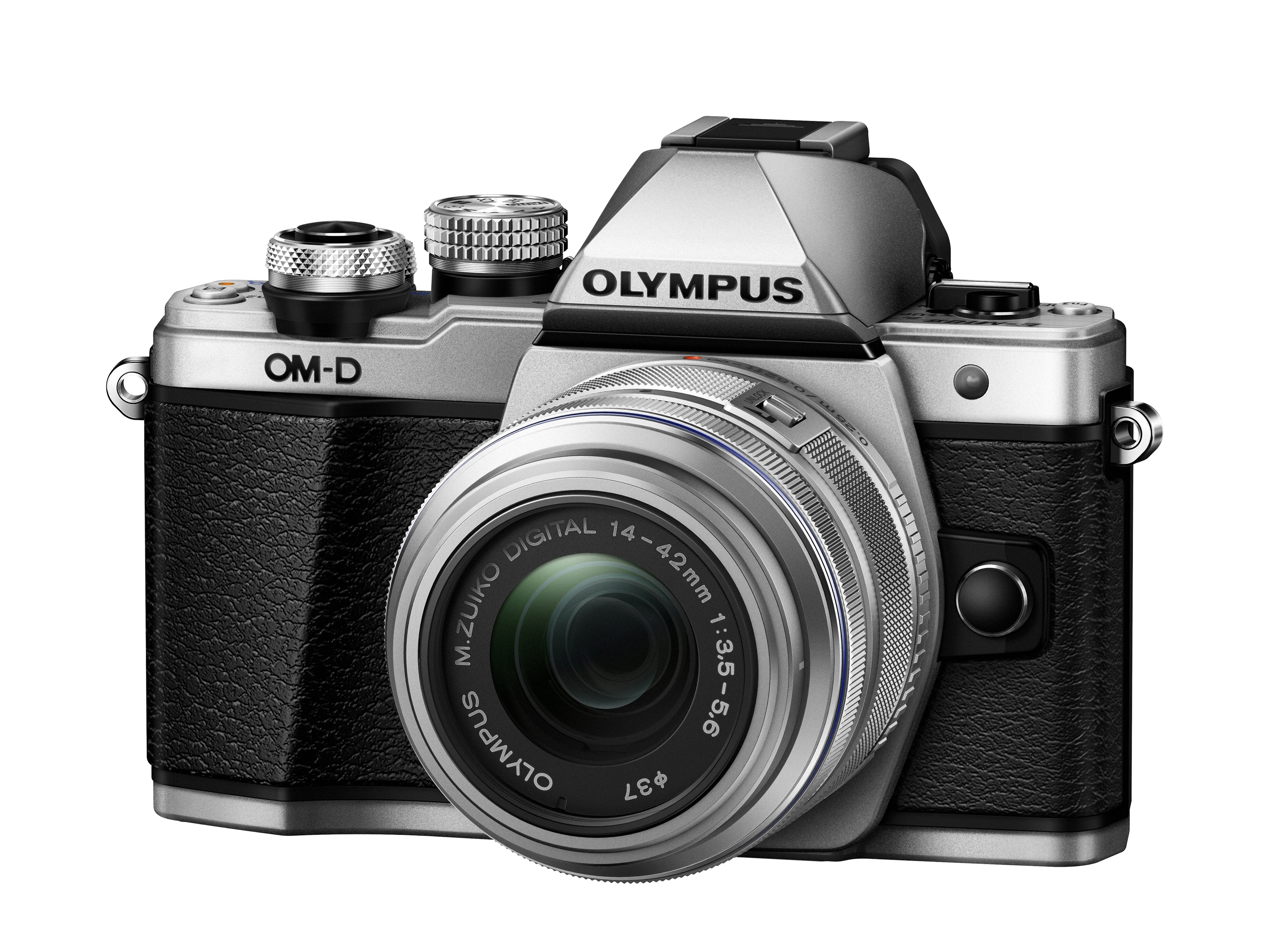 OLYMPUS OM-D E-M10 Mark II  Systemkamera mit Objektiv 14-42 mm, 40-150 mm, 7,6 cm Display Touchscreen, WLAN