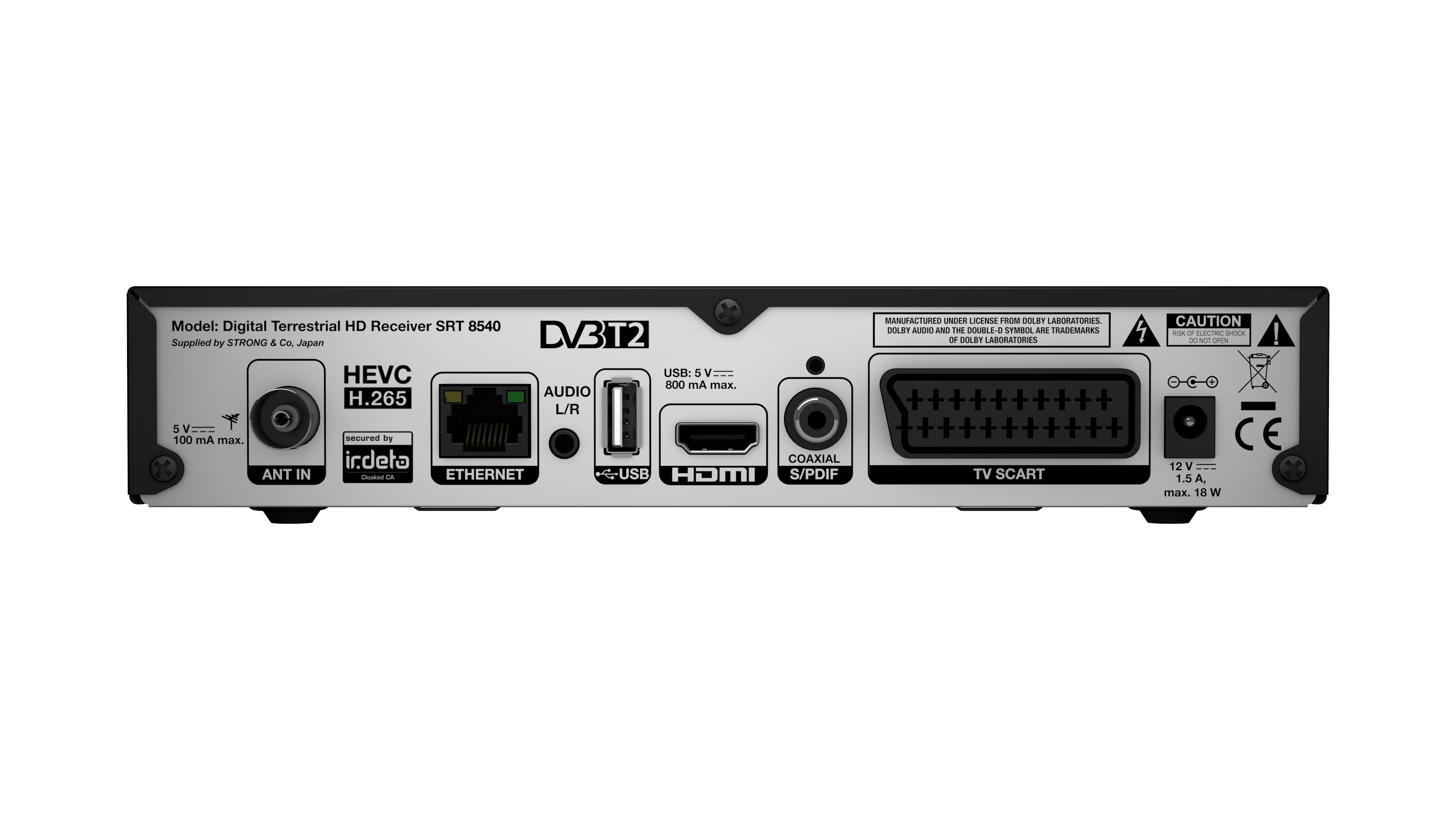 STRONG SRT 8540 Receiver (HDTV, DVB-T2 HD, Schwarz)