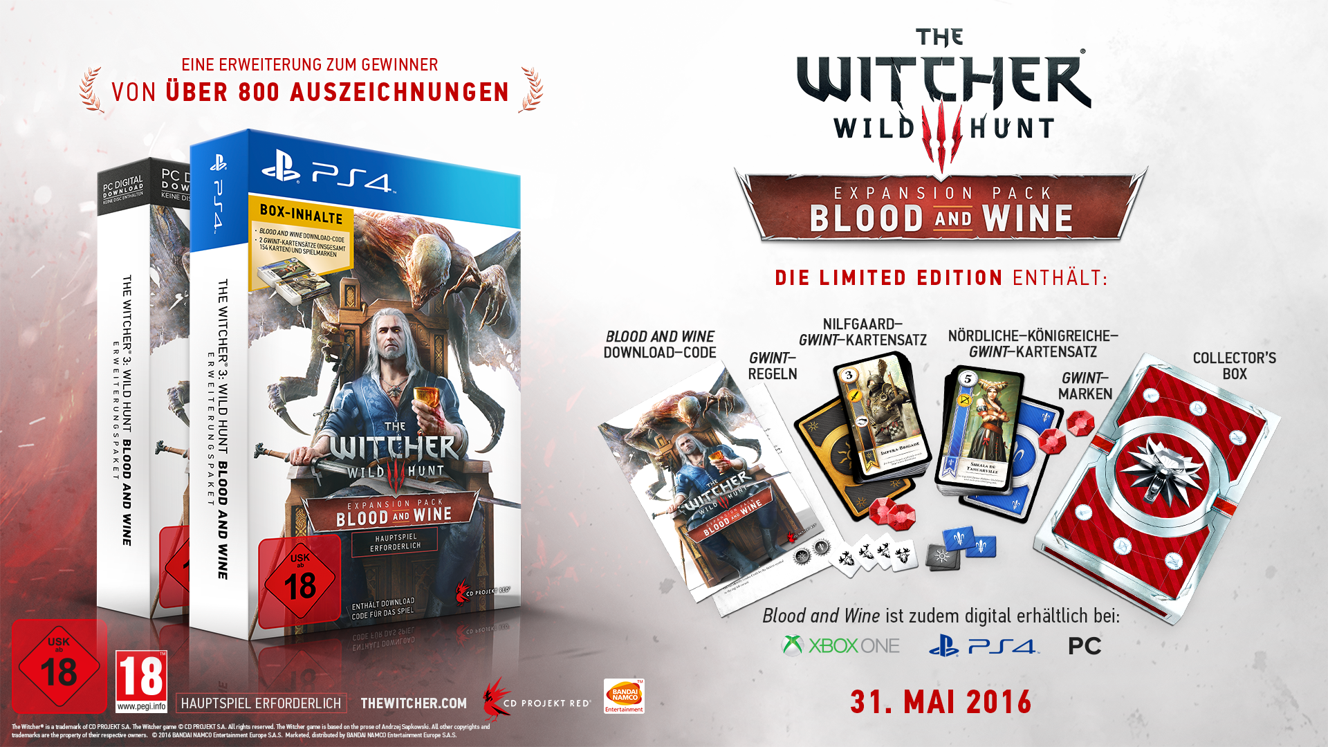 The Witcher Wild Hunt - Blood and Wine (Limited Edition) - [PC]