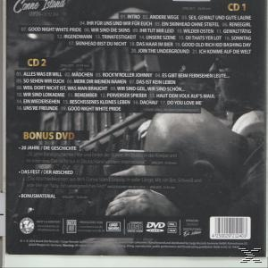 Rückseite einer CD-Hülle mit Titellisten und Credits. Schwarz und Weiß, mit einem Personenfoto.