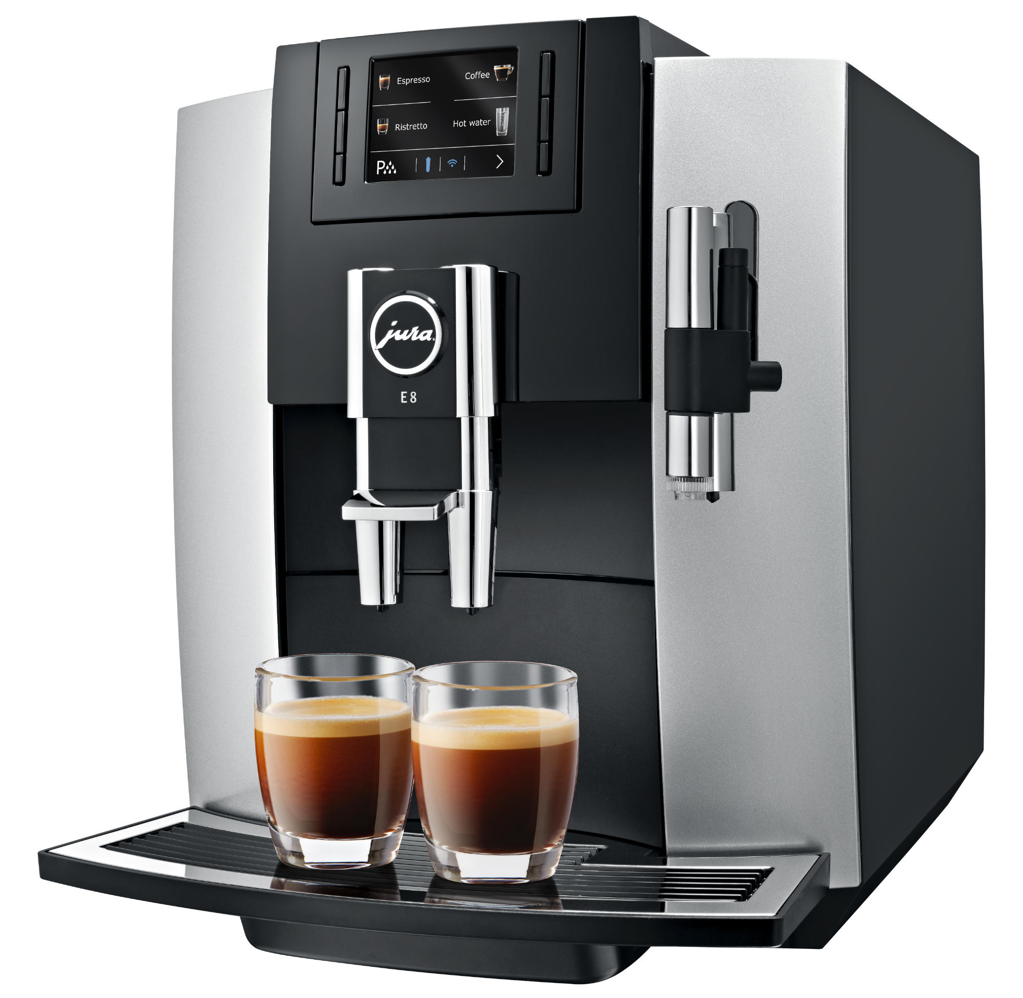 JURA E8 Platin Kaffeevollautomat Platin