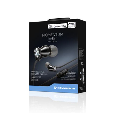 SENNHEISER Momentum Mikrofonlu Kulak İçi Kulaklık Siyah-Krom (iOS)