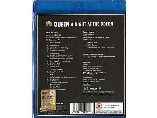 Queen - A Night At The Odeon Blu-ray