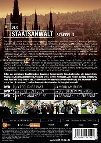 DVD-Hülle mit Bildern von Schauspielern, Text mit dem Namen der Show, Episodentiteln und Besetzung.