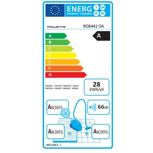 ROWENTA 2210766229 Silence Force 4A RO6441 Toz Torbalı Elektrikli Süpürge Mavi