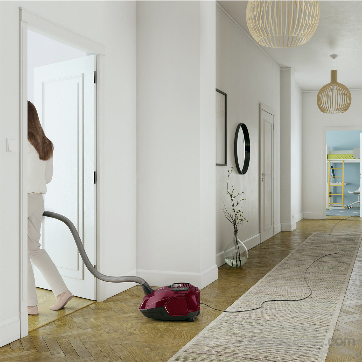 ELECTROLUX Silent Performer Parketto Toz Torbalı Elektrikli Süpürge Kırmızı ZSPPARKETT
