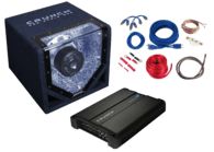 CPX1000.4 Bass Paket inkl. Endstufe + Subwoofer 1000 Watt max, schwarz