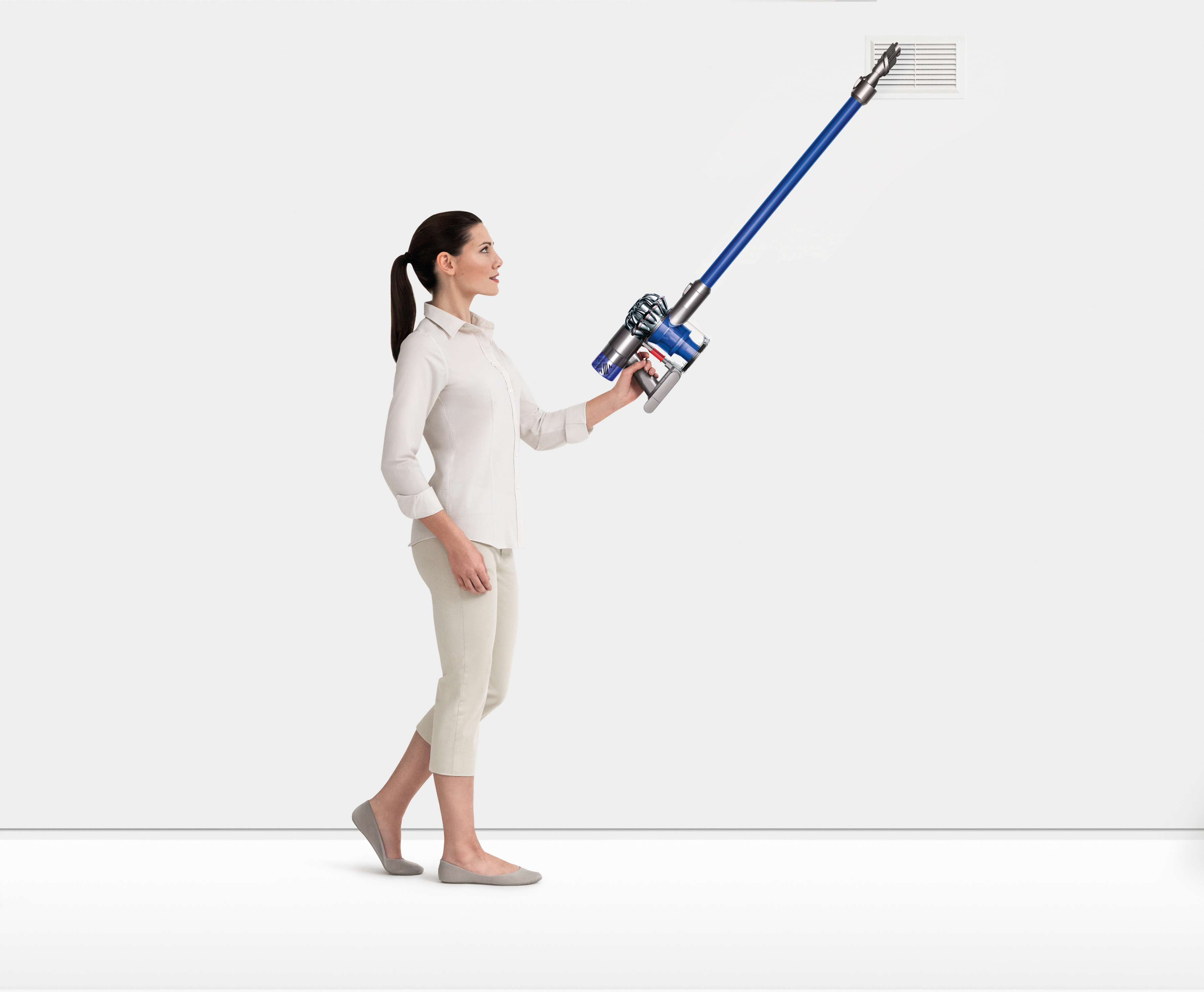 DYSON 215871-01 V6 Fluffy Stielsauger, Akkubetrieb, 350 Watt