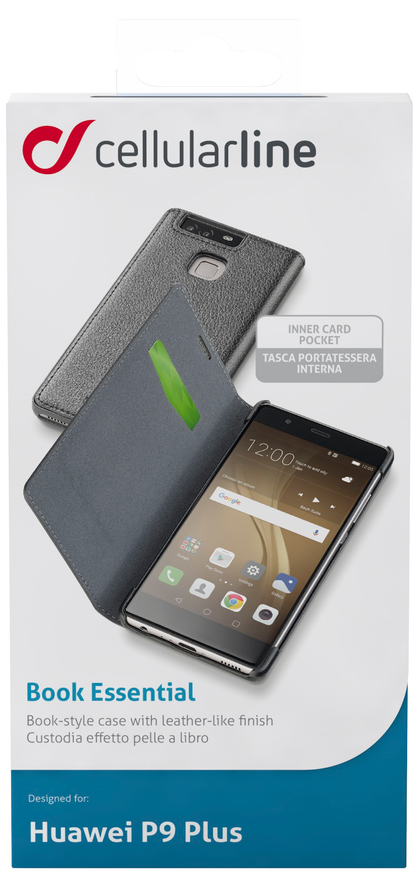 CELLULAR-LINE Book Essential P9 Zwart afbeelding