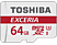 TOSHIBA TOSHIBA EXCERIA M301 con adattatore SD, 64 GB - Scheda di memoria  (64 GB, 48, Bianco/Rosso)