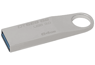 KINGSTON DATATRAVELER SE9 G2 USB3 64GB - Chiavetta USB  (64 GB, Argento)