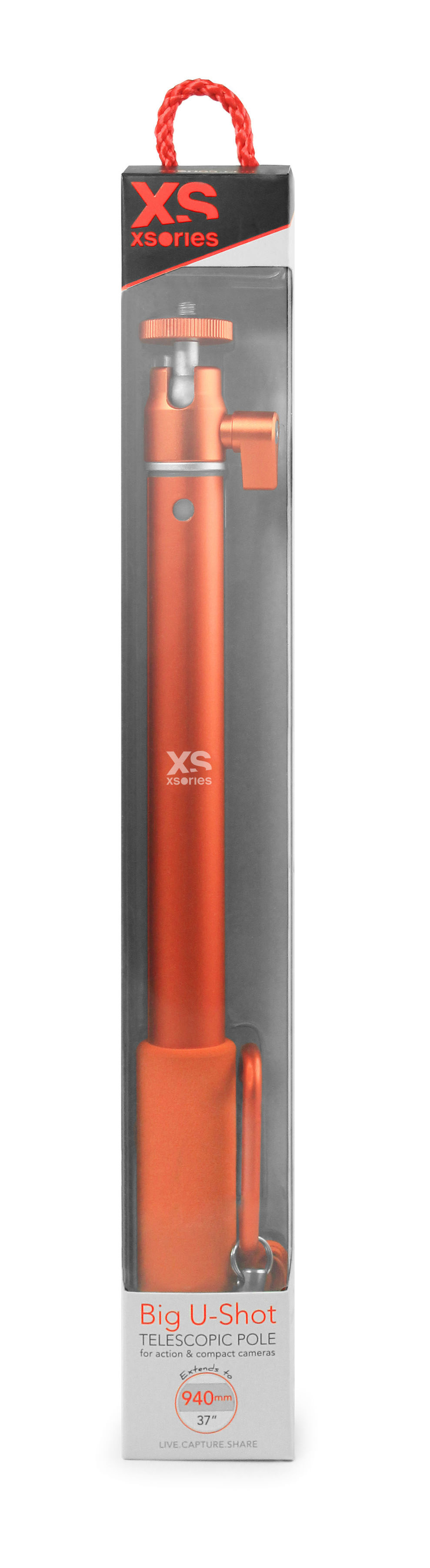 XSORIES Big U-Shot, Teleskopstange, Orange