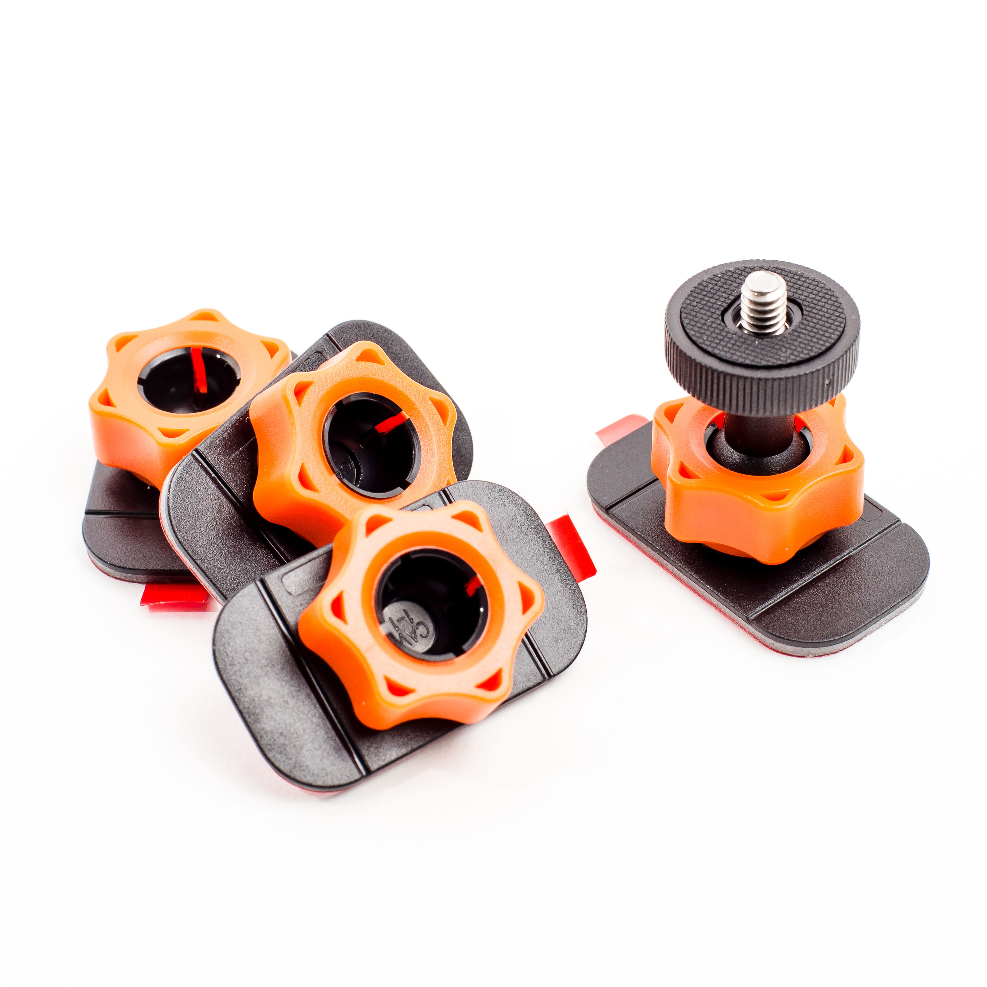 XSORIES Sticky Mounts, Halterung, Schwarz/Orange