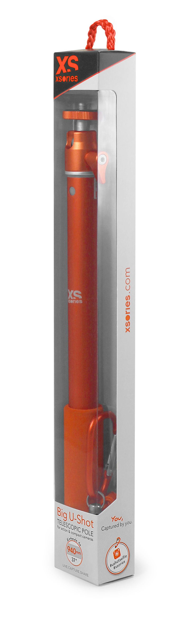 XSORIES Big U-Shot, Teleskopstange, Orange