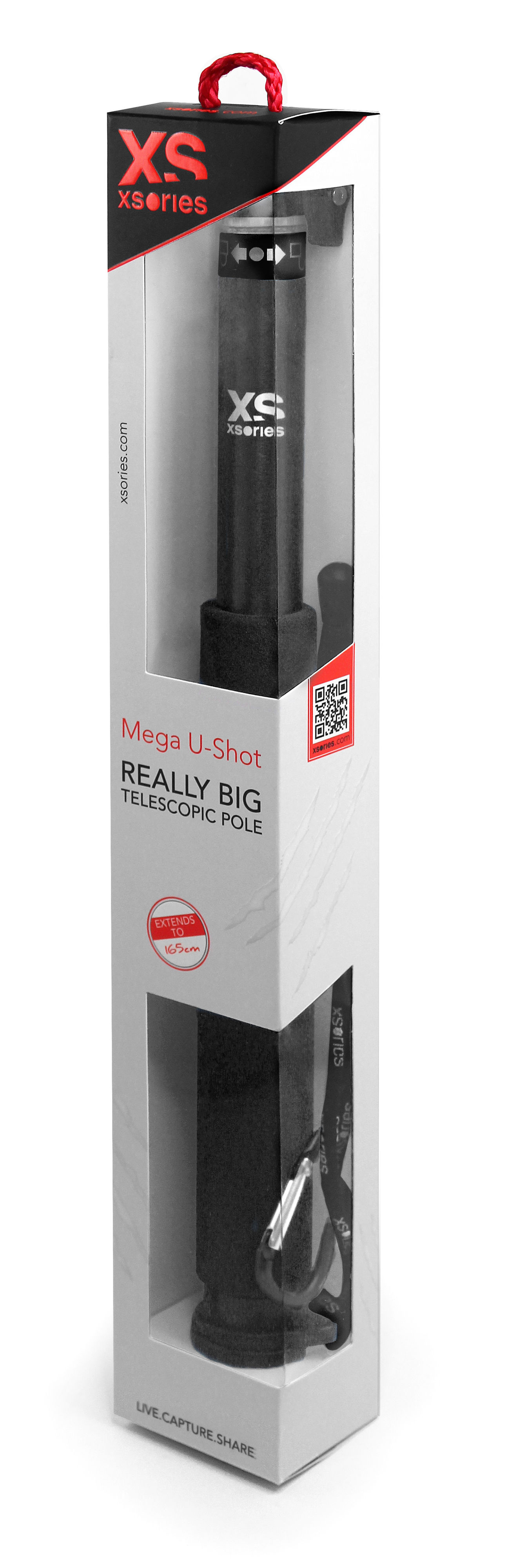 XSORIES Mega U-Shot, Teleskopstange, Schwarz