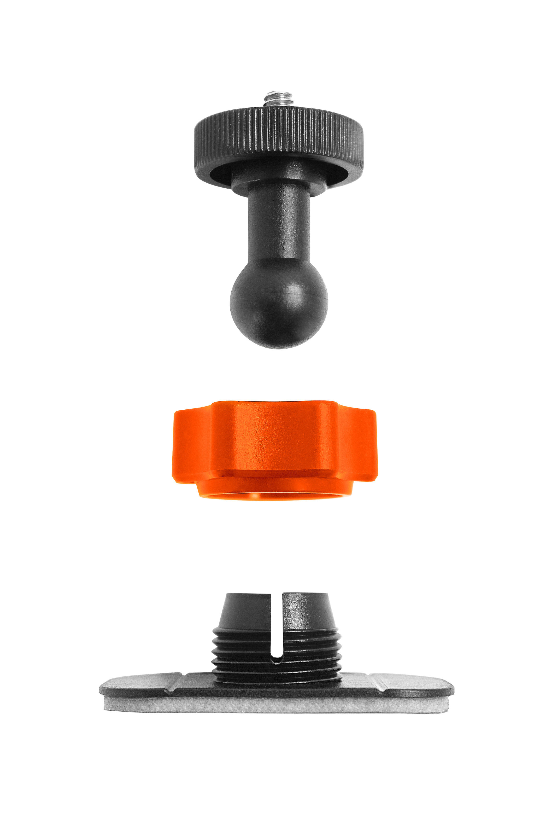 XSORIES Sticky Mounts, Halterung, Schwarz/Orange