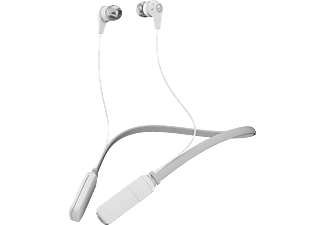 SKULLCANDY Ink'd Wireless - Bluetooth Kopfhörer mit Nackenbügel (In-ear, Weiss/Grau)